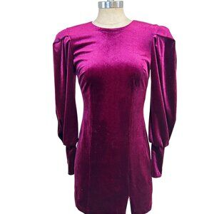 Rebecca Minkoff Gwen Velvet Mini Dress Size 00 NWT $238